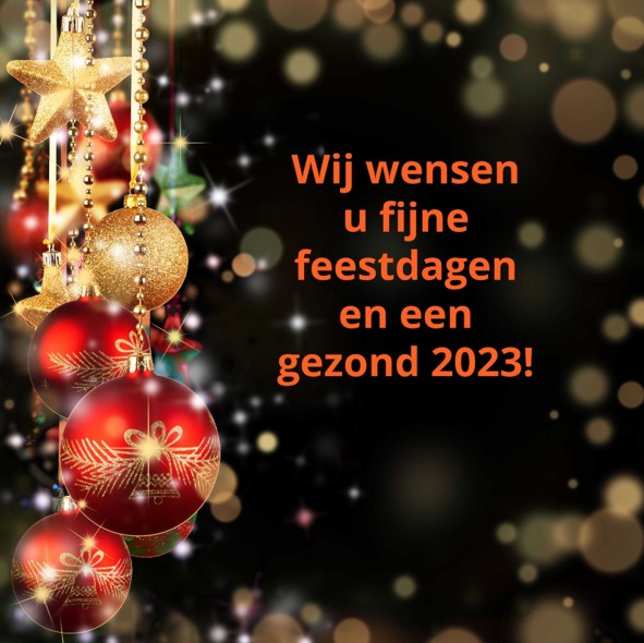 Fijne feestdagen en een gezond 2023